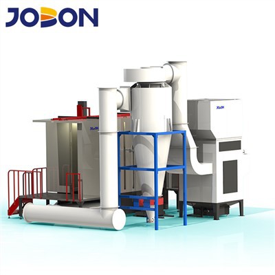 দ্রুত রঙ পরিবর্তন বুথ পিভিসি উপাদান বিগ সাইক্লোন দুই পর্যায় পুনরুদ্ধার সিস্টেম